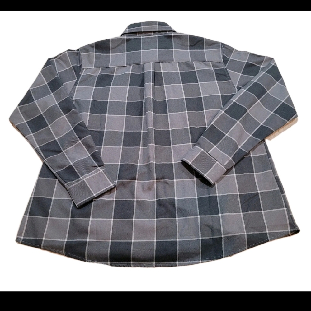 Dixxon Flannel Women's 2XL The Rails Grey Buffalo Plaid Snap Long Sleeve - Picture 2 of 12
